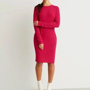 GSTQ Women's Long Sleeves Dolman Dress - M